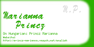 marianna princz business card